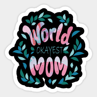 Floral mom Sticker